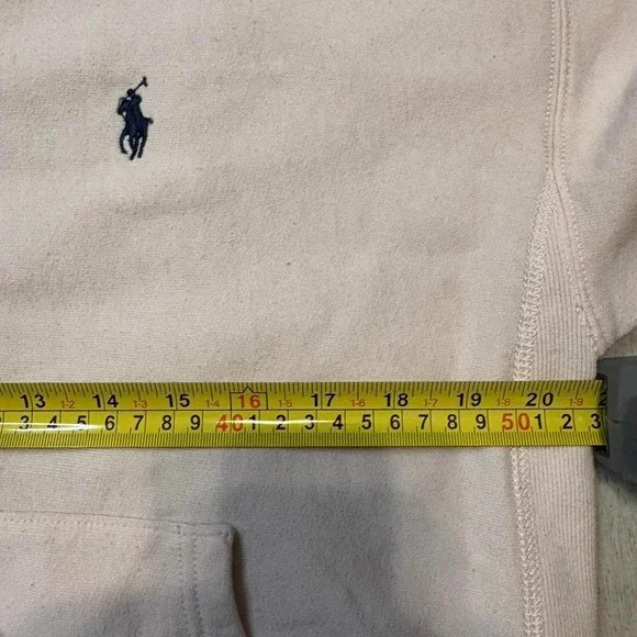 Baby Light pink Ralph Lauren Polo zip up hoodie WOMEN SIZE XL - Picture 3 of 5